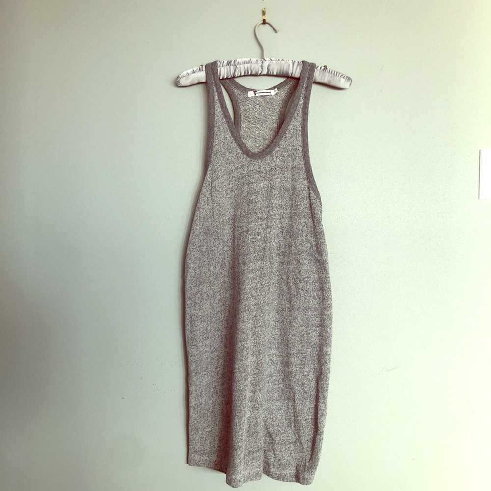 T by Alexander Wang French Terry Heather Gray Tank